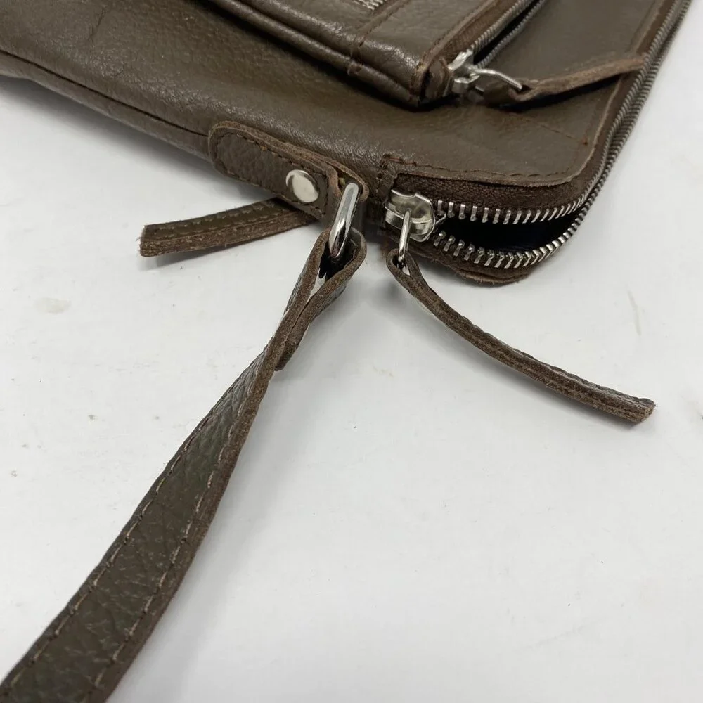 Wise Owl Dark Brown Real Leather Crossbody Handbag - Picture 16 of 16